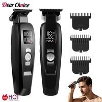 Tondeuse à cheveux électrique rechargeable transfrontalière avec lames en acier inoxydable, 3 vitesses pour coiffer, tailler et couper