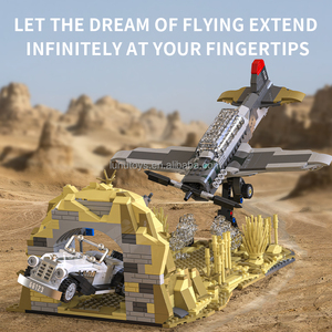 Luhu 66123 Cổ Điển Chuyến Bay Đuổi Theo Retro Loạt Đu Xây Dựng Khối Với Con Lắc Xây Dựng Gạch Thiết Lập Quà Tặng Cho Trẻ Em Người Lớn - Product Image 4