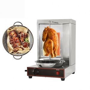 Máquina automática de shawarma para encimera, cocina a gas LP, horno vertical giratorio, parrilla para kebab, motor de horno giratorio para carne - Product Image 3