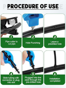 Perforateur manuel pour tuyaux d'irrigation goutte à goutte, perforateur d'extérieur pour tuyaux PE de 16/20 mm - Product Image 2
