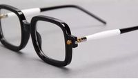 Lunettes progressives personnalisées anti-lumière bleue à monture épaisse avec verres de haute correction