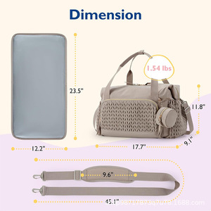 Borsa per pannolini per bambini borsa per pannolini da viaggio di grande capacità borsa per la consegna della borsa ospedaliera - Product Image 2