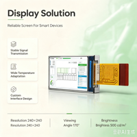 Module LCD TFT IPS portable intelligent et pratique de petite taille personnalisé pour usage industriel léger, résolution 80x160 320