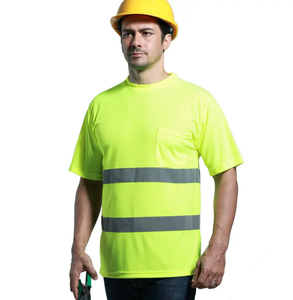 Mùa Hè Ngoài Trời Làm Việc Polo Áo Sơ Mi Với 2 Nổi bật Dải Phản Quang Thoải Mái Thoáng Khí Dành Cho Người Lớn Phong Cách Với Polo Áo Sơ Mi - Product Image 3