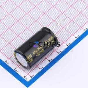 DGA250M277N305S1AA Through-Hole <b>Aluminum</b> <b>Electrolytic</b> <b>Capacitor</b> Through hole,D18xL30mm 270uF 20% 250V 7.5mm - Product Image 2