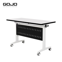 Table de formation de conception moderne réglable Portable cadre en acier pliable polyvalent ergonomique Durable pour une utilisation en entreprise