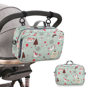 Tas Popok Bayi Mummy, Aksesoris Kereta Dorong, Organizer Tahan Air, Tempat Botol, Tas Organizer Perlengkapan Bayi, Tali Selempang, Poliester - Product Image 5