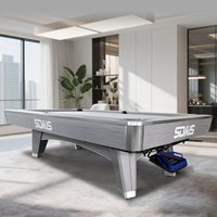 Mesa de Billar Profesional Maxima 8 de 9 Pies, Moderna, para 9 Bolas, para Salas de Juego en Interiores y Uso Residencial