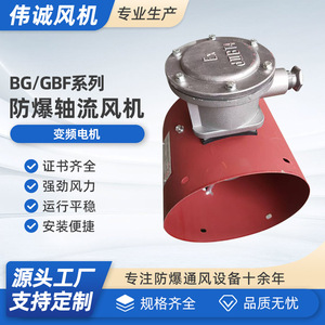 Ventilateur de refroidissement à roulement à billes antidéflagrant BG/GBF/BZF-100/132/160, moteur électrique à courant continu à fréquence variable - Product Image 5