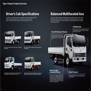 New Diesel Van <b>10</b> Ton Cargo Truck <b>12</b> Wheels Excellent Price Rear Camera Euro 5 Emission Standard Left Steering for Light Truck - Product Image 3