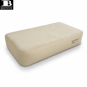 Colchón Inflable Elevado Tamaño Individual con Bomba Integrada, Cubierta Acolchada Oxford 1000D para Camping, Aire Libre y Hogar - Product Image 5