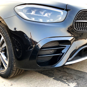 Mercedes-Benz E-Class W213 Air Intake Grille AMG Style Black ABS Front Bumper Vent For 2021+ E260 E300 E53 - Product Image 4