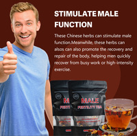 Thé biologique en sachets pour la vitalité et la fertilité masculine, marque privée OEM, pour la santé de la prostate des hommes