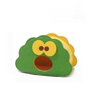 Casa para Hámster Ecológica de Fieltro, Ligera, Cómoda y Duradera, Túnel de Dibujos Animados, Escondite, Cama Portátil para Mascotas Pequeñas, Chinchilla - Product Image 1