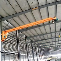 Grue à flèche murale à haute capacité de charge, large rayon d'action, grue cantilever murale pour atelier de maintenance