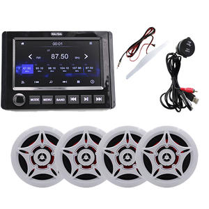 Haut-parleurs <span class=keywords><strong>Wakeboard</strong></span> 6.5 pouces étanches Marine H-053 * 4 + 7 pouces TFT écran tactile MP5 lecteur de Radio H-305 + <span class=keywords><strong>câble</strong></span> USB + antenne-SUIT - Product Image 1
