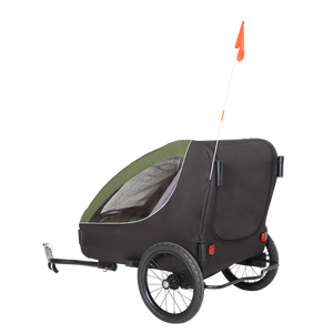 Remolque de Bicicleta para Mascotas Premium Morething, Marco de Acero Inoxidable, Capacidad de Carga de 60 kg, Diseño Plegable, Carrito para Perros Medianos y Grandes, 16 Pulgadas - Product Image 3