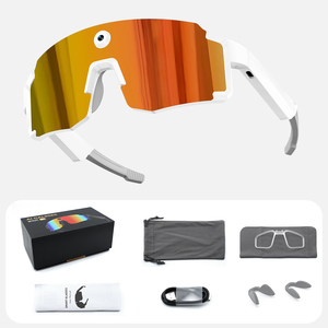 Gafas <span class=keywords><strong>de</strong></span> Sol Inteligentes con Cámara Deportiva OEM al por Mayor, Video 8MP 1080P, Audio <span class=keywords><strong>de</strong></span> Oído Abierto 5.4, Asistente <span class=keywords><strong>de</strong></span> Voz IA, para Ciclismo - Product Image 1
