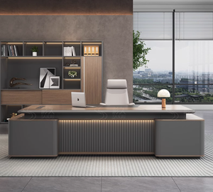 2024 Modern Boss <strong>Desk</strong> Manager President Office <strong>Desk</strong> Chair Combination Table Commercial Office Furniture - Product Image 2