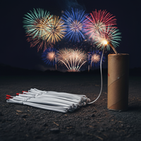 Machine à étincelles froides 8m avec fil plastique, capuchon blanc, allumage électrique, feux d'artifice, pyrotechnie, Pâques, Nouvel An, télécommande