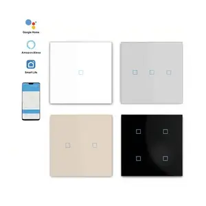 Factory Outlet NEW design Smart Life Home 220V Smart Switch WiFi Wireless Remote LED Light Tuya Wall Plates Switch and Socket