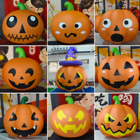 Citrouille géante gonflable LED personnalisée, résistante à l'eau et au soleil, pour décoration extérieure de fête d'Halloween, directement de l'usine