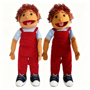 Set de marionetas de mano personalizadas para niños, marioneta de personaje infantil, marioneta de ventrilocuidador, marioneta de peluche para niños, marioneta con boca móvil - Product Image 2