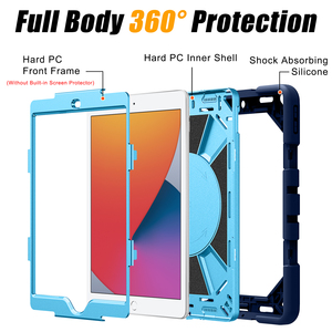 Étui pour tablette iPad 7e, 8e et 9e génération 10,2 pouces, protection contre les chutes, coque robuste avec béquille 360° et bandoulière - Product Image 5