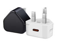Chargeur rapide USB-C 20W PD QC3.0 avec OVP/OCP/OTP pour 16/15/14 Pro Max et ordinateur portable (prise US/EU/UK) Électrique