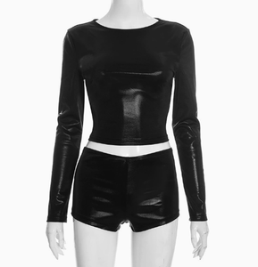 G02217C 2026 İlkbahar Sıcak Fırsatları Kadın Düz Renk Şort Takımları - Product Image 6