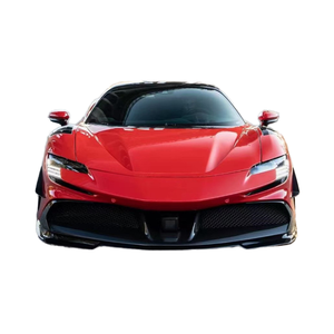 Kit carrosserie Ferrari SF90 : Lame avant, jupes latérales, diffuseur et spoiler en fibre de carbone style R amélioré pour SF90 - Product Image 1