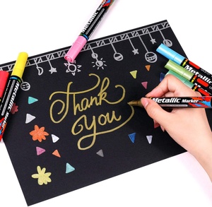 <span class=keywords><strong>Pennarelli</strong></span> metallici permanenti con <span class=keywords><strong>punta</strong></span> Extra fine per pittura su roccia Set di 12 <span class=keywords><strong>pennarelli</strong></span> per pittura acrilica - Product Image 2