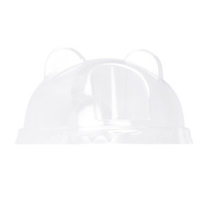 ฝาปิดแก้วแพนด้าแบบใช้แล้วทิ้ง ขนาด 90 มม. 95 มม. ทำจากพลาสติก PET ใส รูปทรงครึ่งวงกลม สำหรับภาชนะบรรจุเครื่องดื่ม - Product Image 5