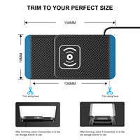 Chargeur de voiture sans fil rapide 15W populaire et très vendu, avec port Type-C et induction automatique, pour téléphone portable et Airpods Pro 3