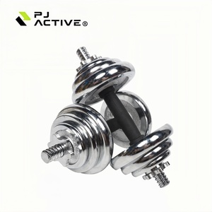 Set di Manubri e Bilanciere PINJIAN con Logo Personalizzato, Attrezzatura da <span class=keywords><strong>Palestra</strong></span> Cross Fit, Bilanciere Regolabile in Ferro da 50kg con Finitura Galvanica - Product Image 3