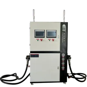 fully automatic PLC dual filling system refrigerant charging machine hydrocarbon R32 R290 freon gas charging station