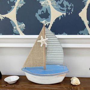 Table de <span class=keywords><strong>bateau</strong></span> en bois pour décoration intérieure personnalisée avec étoile en résine attachée boîtes en bois et enseignes murales pour l'artisanat - Product Image 3