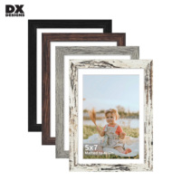 Cadre photo en bois rustique DX Designs, vente en gros, 4x6 5x7 pouces, cadre photo vintage en bois vieilli pour décoration murale de la maison