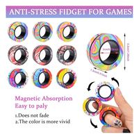 Lot de mini jouets anti-stress : Chaîne de fidget toys, anneaux fidget, sliders en silicone/caoutchouc/métal/plastique – Aide sensorielle, soulagement du stress, éducatifs