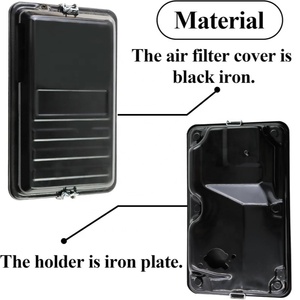 Caja de filtro de aire para generador de 5kw-9kw con carcasa de hierro, compatible con generadores GX240, GX270, GX340, GX390 - Product Image 4