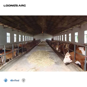 Hangar préfabriqué <span class=keywords><strong>de</strong></span> ferme <span class=keywords><strong>de</strong></span> vache laitière <span class=keywords><strong>de</strong></span> bâtiment <span class=keywords><strong>de</strong></span> structure en acier - Product Image 1