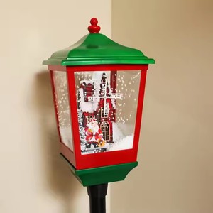 Décoration de Noël YUYANG, lanterne de rue suspendue pour intérieur et extérieur, Père Noël, lanterne à neige avec musique - Product Image 4