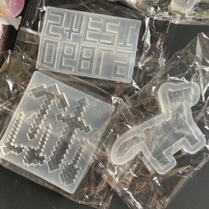 Moldes de Silicona con Temática de Juego <span class=keywords><strong>Minecraft</strong></span> para Decoración de Pasteles - Product Image 1