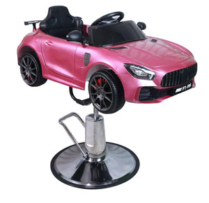 Chaise de barbier pour enfants siège de voiture de barbier chaise de voiture de dessin animé voiture à bascule Mp3 musique chaise de coiffure meubles de salon en métal - Product Image 3