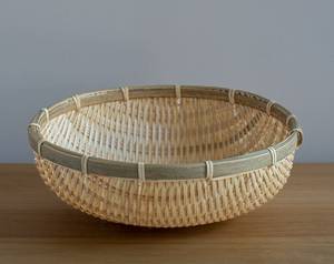 Deep Bamboo Colander Handmade Kitchen Strainer Natural Bamboo <b>Basket</b> Washing <b>Draining</b> Bowl OEM Supplier Vietnam - Product Image 1