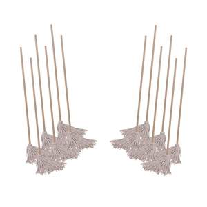 Serpillère de nettoyage et séchage Boardwalk 120C, tête rectangulaire en fibres de coton de 20 oz, manche en bois de 54 pouces, lot de 6 - Product Image 3