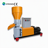 Machine à granulés pour animaux d'élevage professionnelle Strosen, pour lapins, poulets, bovins, vaches, moutons, ligne de production de granulés d'aliments pour animaux