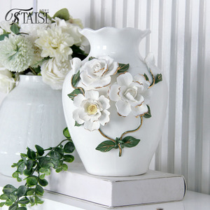 Jarrón de Cerámica Estilo Art Deco Europeo, Decoración Minimalista para el Hogar, Sala de Estar, Mesa de Comedor, Bodas y Celebraciones - Product Image 3