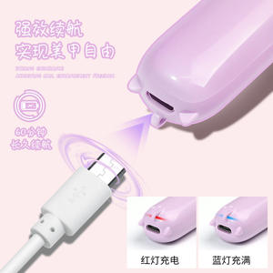 TSZS Mini lampe à <span class=keywords><strong>oreille</strong></span> de <span class=keywords><strong>chat</strong></span> Portable lampe de polymérisation Rechargeable UV LED lampe de poche rose vernis à ongles Gel vernis sèche - Product Image 3