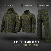Ensemble de 3 pièces de tenue d'entraînement extensible L5.0 EMR numérique russe personnalisé en gros : veste, chemise Frog et pantalon pour les missions en extérieur